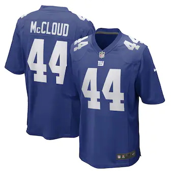 mens nike nick mccloud royal new york giants game player je